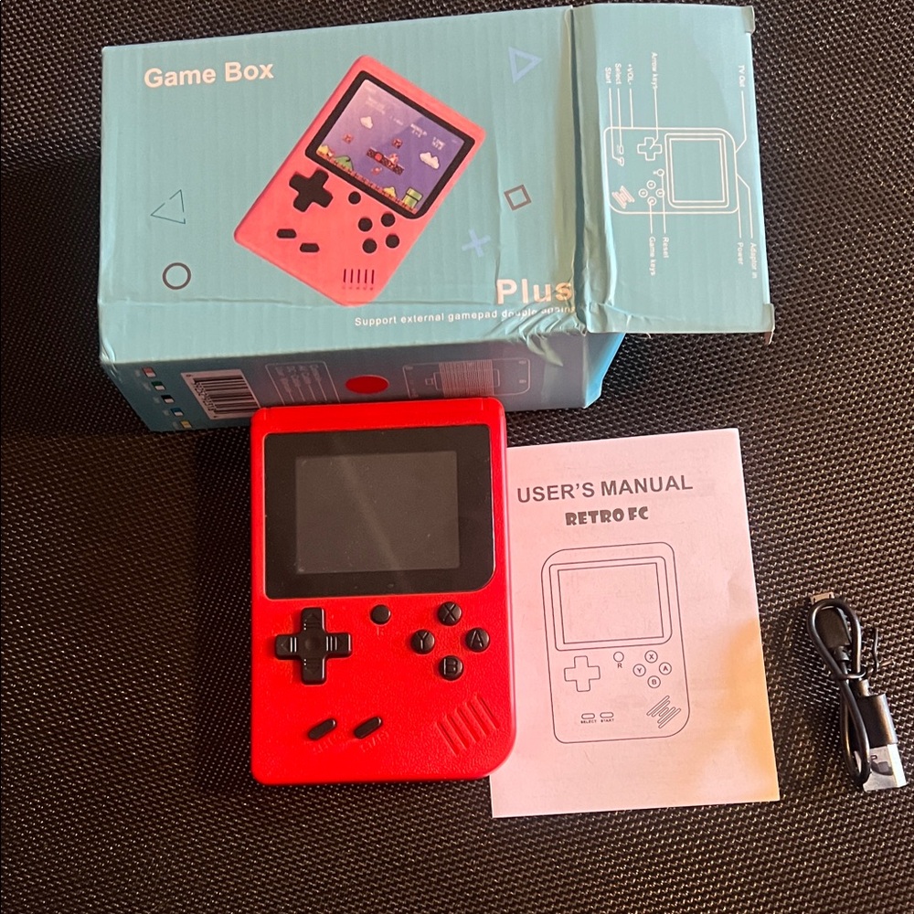 Red Handheld Game Console